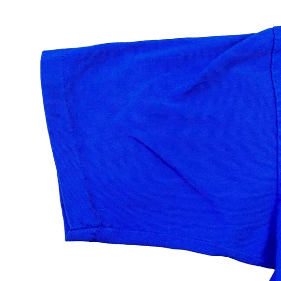 Vintage Diadora Tennis Tee Shirt Blue Medium Flushing Meadow 1992 - Picture 3 of 11